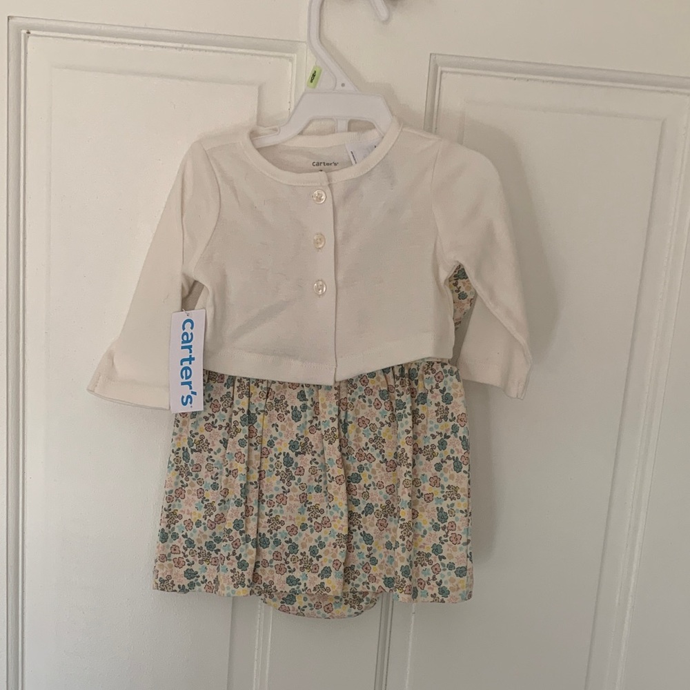 Carter's Ivory and Floral Baby Dress